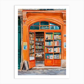 Lyon Book Nook Bookshop 1 Art Print