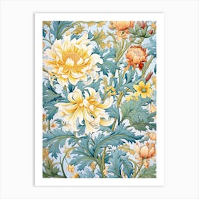 Floral Wallpaper 26 Art Print