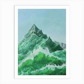 Green Wave Art Print