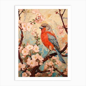 House Sparrow 4 Detailed Bird Painting Art Print