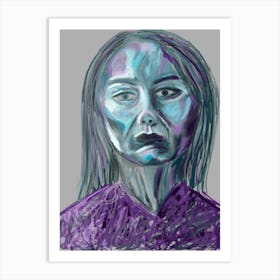 Abstract Woman Portrait Art Print