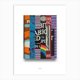 John Updike - Book Lover Abstract Print -First Edition Covers Poster