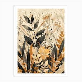 Abstract Flower Painting Art Print