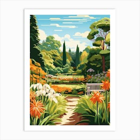 Vandusen Botanical Garden Canada Illustration  1 Art Print