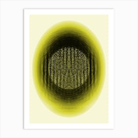 Dark Cosmic Egg Yellow 1 Art Print