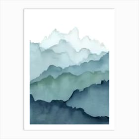 Blue Mountains Canvas Print Art Print