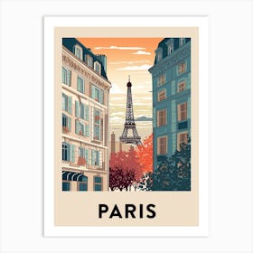 Paris Vintage Travel Poster Art Print