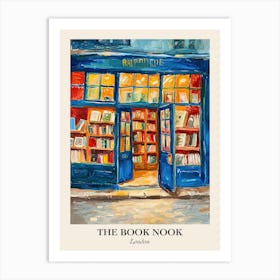 London Book Nook Bookshop 2 Poster Art Print