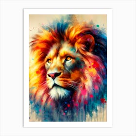 Lion Painting Art Print