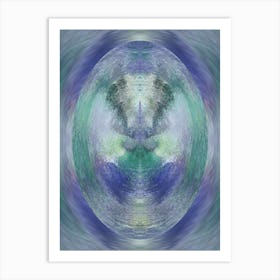 Cosmic Ascension Blue  Art Print