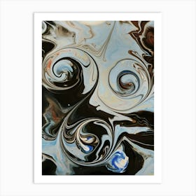 Black And White Swirls Art Print