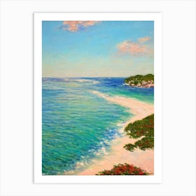 Horseshoe Bay Beach Bermuda Monet Style Art Print