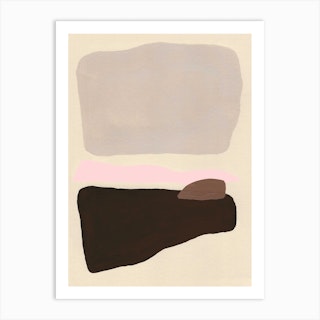 Neutral Colourfield Abstract Art Print