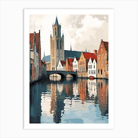 Bruges Oil Painting Art Print