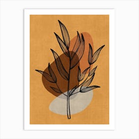 Abstract Plant Art Print