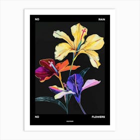 No Rain No Flowers Poster Wild Pansy 1 Art Print