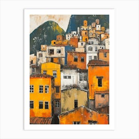Rio De Janeiro Kitsch Cityscape 3 Art Print