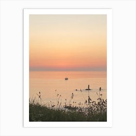 Sunset On The Beach 1 Art Print