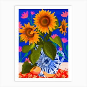 Still Life Sunflowers Art Print