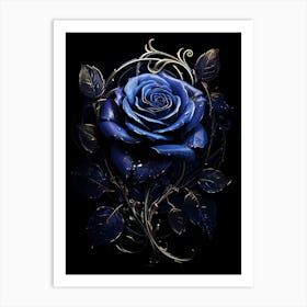 Blue Rose 1 Art Print