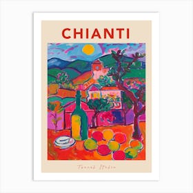 Chianti Italia Travel Poster Art Print