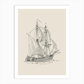 Sailing Ship 1 Art Print