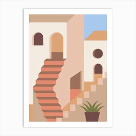 Santa Fe. Boho travel art. Egypt poster — boho travel poster Art Print