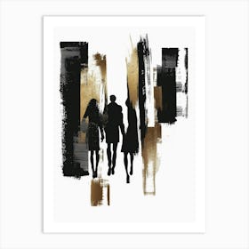 Three People Canvas Print Art Print