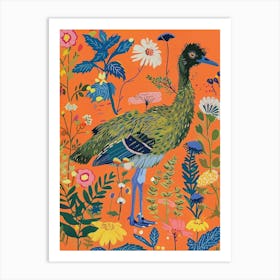 Spring Birds Emu 2 Art Print