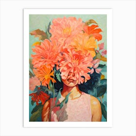 I M Here With My Flowers Art Print