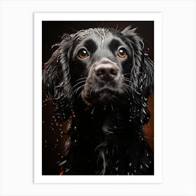 Black Cocker Spaniel Art Print