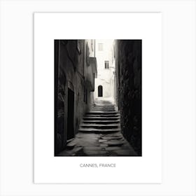 Poster Of Dubrovnik, Croatia, Photography In Black And White 1 Art Print