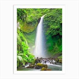 Nauyaca Waterfalls, Costa Rica Realistic Photograph (2) Art Print