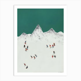 'Snowboarding' Art Print