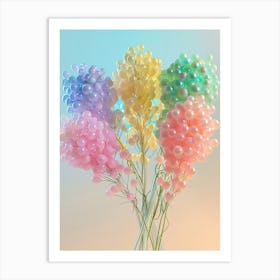 Dreamy Inflatable Flowers Babys Breath 1 Art Print