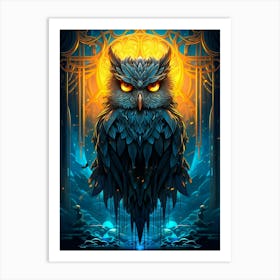 Dark Owl Art Print