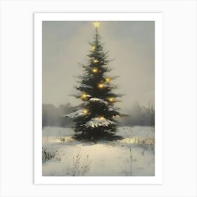 Christmas Tree 30 Art Print