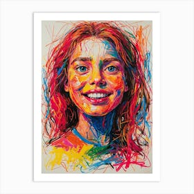 Portrait Of A Girl 9 Art Print