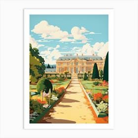 Park Of The Palace Of Versailles France Gardens 2  Art Print