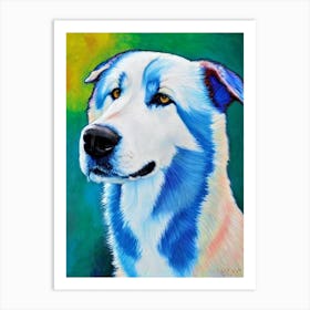 Alaskan Malamute Fauvist Style Dog Art Print