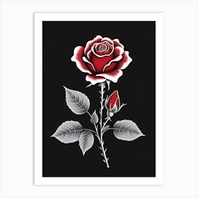 Rose Tattoo Art Print