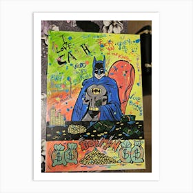 Batman pop Art Art Print