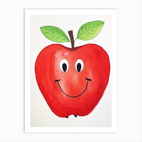 Friendly Kids Apple 1 Art Print