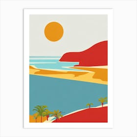 Palm Beach Australia Midcentury Art Print