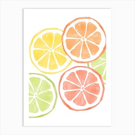 Citrus Shuffle Art Print