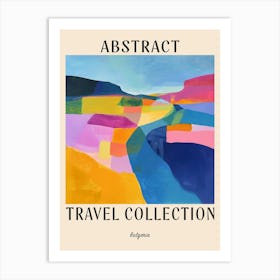 Abstract Travel Collection Poster Bulgaria 3 Art Print