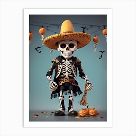 Mexican Skeleton 2 Art Print