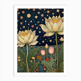 William Morris Lotus Flower Art Print