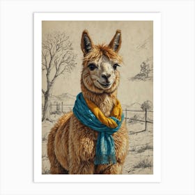 Llama 28 Art Print