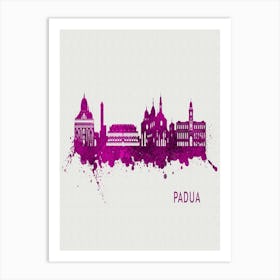 Padua Italy City Purple Art Print